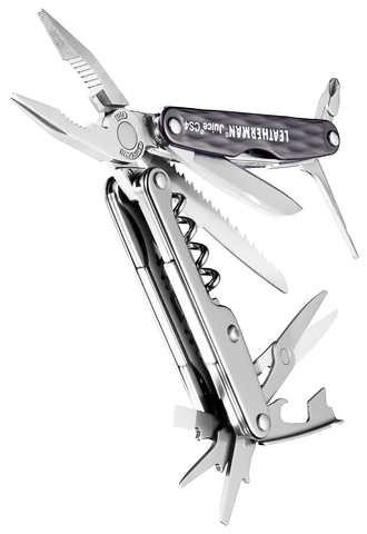 Мультитул Leatherman Juice Cs4, 15 функций, серый гранит (подарочная упаковка)
