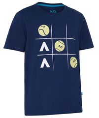 Детская теннисная футболка Australian Open Boys T-Shirt Tennis Ball Logo - navy