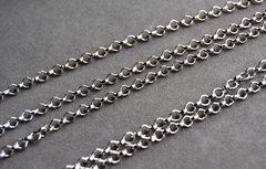 Цепочка-колечки 2,5 мм, покрытие родий