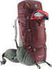 Картинка рюкзак туристический Deuter Aircontact Pro 65+15 SL aubergine-ivy - 4