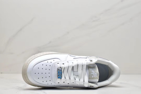 Bape Bapesta Low 'Suede Heel White' 
