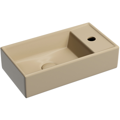Ceramica Nova CN6051LMC Умывальник подвесной прямоугольный (чаша слева, отверстие под смеситель справа) цвет капучино матовый Element 407*217*100 фото