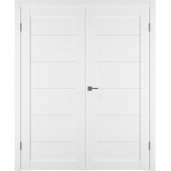 Купить Двустворчатая дверь Emalex 32 Ice глухая