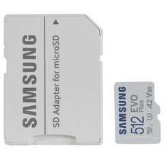 Карта памяти microSDXC 512GB SAMSUNG EVO PLUS Class 10 UHS-I (SD адаптер)