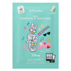 JMsolution Маска тканевая с розой иерихона – Disney collection selfie barrier rose of jerico, 30мл