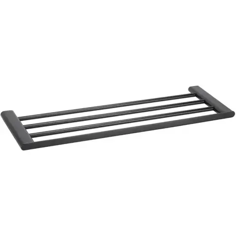 Bemeta 167105080 ORGANIC BLACK Полочка для полотенец черный матовый