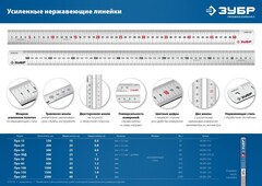 ЗУБР Про-15, длина 0.15 м, усиленная нержавеющая линейка, Профессионал (34280-015)