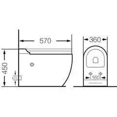 Унитаз приставной импульсный Grossman GR-PR-5502 impuls белый