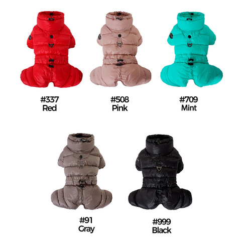 742 PA-OW Комбинезон для собак-девочек "Утяжка, AIR 2"/ AIR-MAG 2™ Button (на кнопках/ гладкий подклад)/ до -10°"