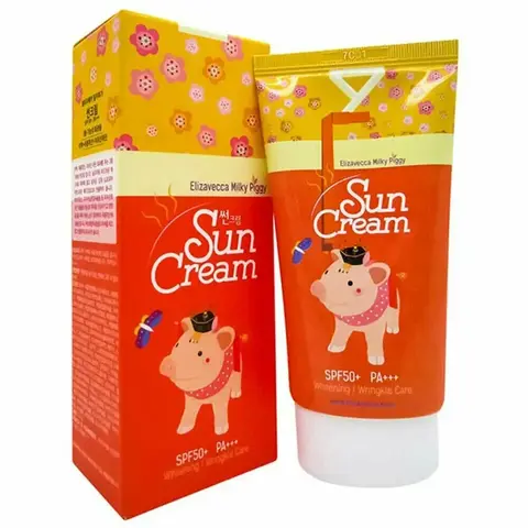 Elizavecca Milky Piggy Sun Cream 50g Крем для лица солнцезащитный с коллагеном