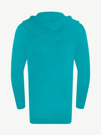 Кардиган с капюшоном из шелка