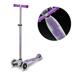 Самокат Maxi Micro Deluxe Flux LED Сиреневый