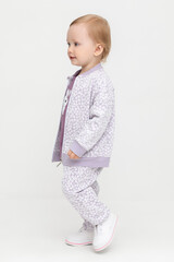 брюки  для девочки  КР 400720/лепесток орхидеи,ромашки к451