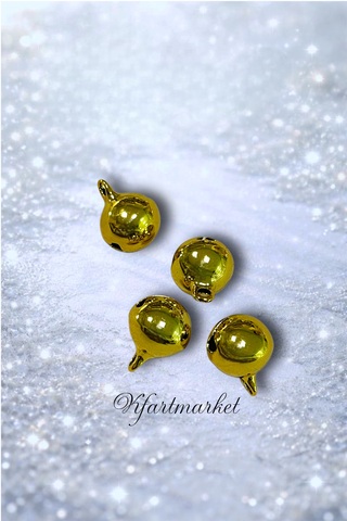 Бубенцы 12 мм (4 шт) , золото