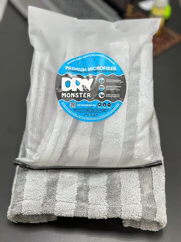 Dry Monster HYBRID GY микрофибра для сушки 50*80 серая