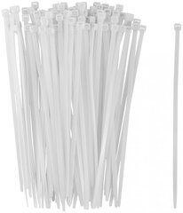 60374 FIT Хомуты нейлоновые для проводов, белые 100шт., 4,8х200 мм