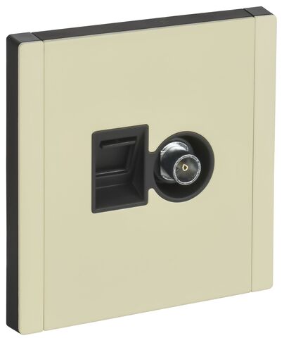 FORTE&PIANO Роз. двойная TV+RJ45 кат.5E FP836M сл. IEK