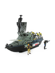 Chap Mei Игровой набор: Солдаты военно-морского флота на линкоре, с фигурками и ракетами (545011)