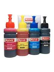 Чернила универсальные MyInk для Canon, водные (Dye), комплект 4 цвета по 100 мл