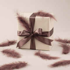 Перья Ретро Какао, 12*15 см, 30 шт.