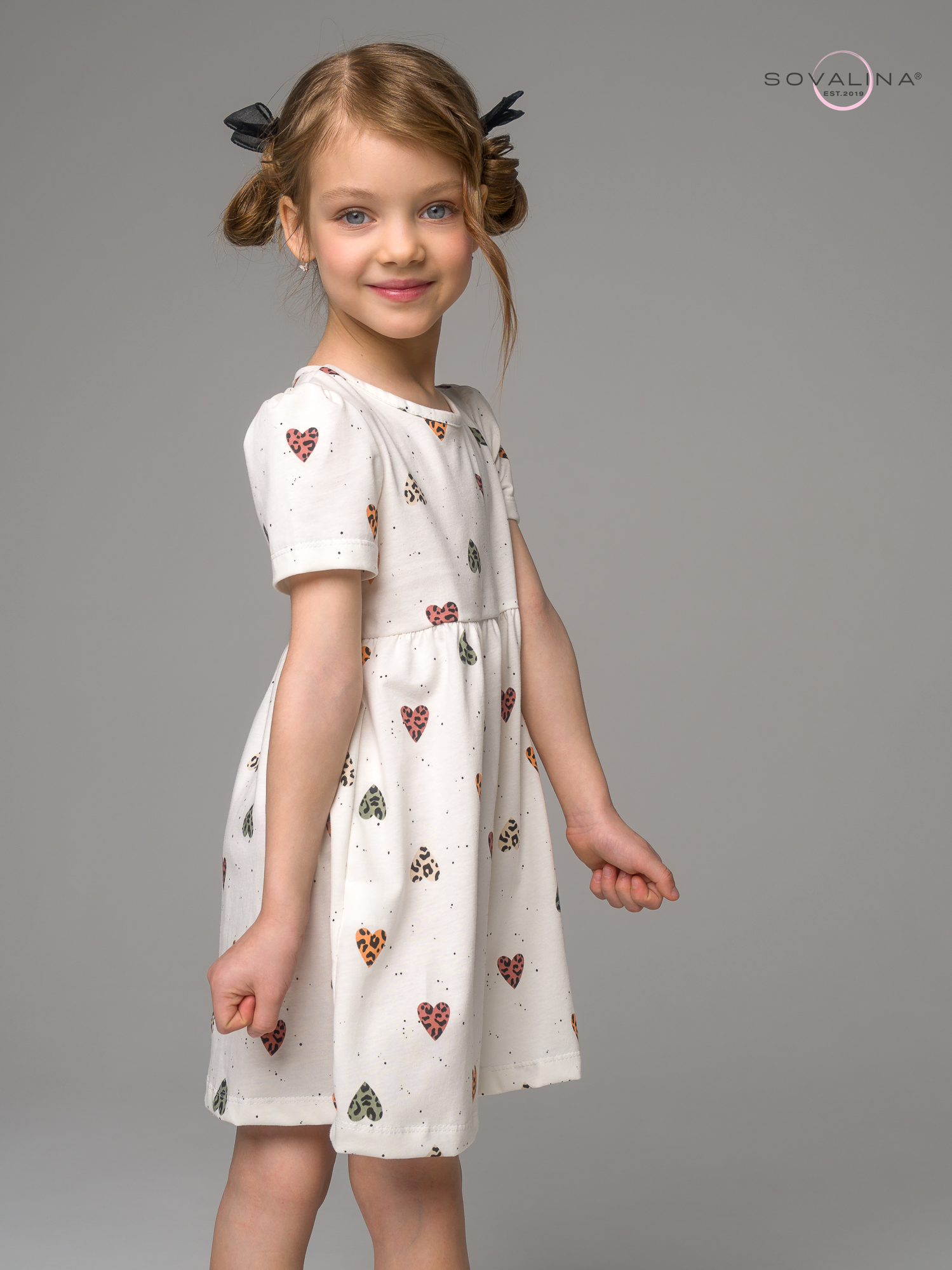 Платье Аленка к/р SG лео крапинка