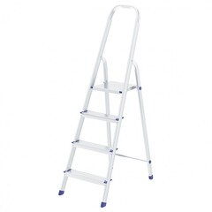 Стремянка, 4 ступени, алюминиевая, Россия, Сибртех, 97714