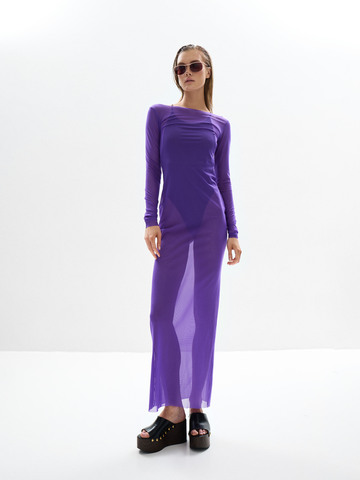 №044 Платье-сетка (фиолетовый)