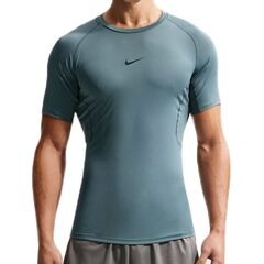 Теннисная футболка Nike Pro Dri-FIT Tight Short-Sleeve Fitness - mineral slate/black