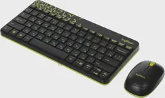 Клавиатура + мышь Logitech MK240 Black/Yellow (920-008198)