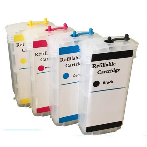 Картриджи заправляемые HP DesignJet 500/800 большого объёма - 4 х 130 мл