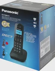 Радио-телефон Dect Panasonic KX-TGB610RUB черный/красный АОН