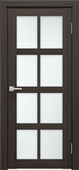 Межкомнатная дверь К-8 / Цвет тон Грей / Остекление "Сатинат белое" / Двери Верда
