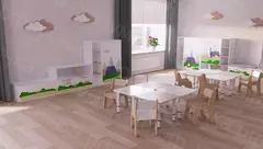 Тумба с ящиком и коробом «Лесная сказка»