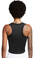 Топ теннисный Nike One Fitted Dir-Fit Short Sleeve Crop Tank - black/black