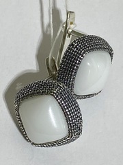Бонет (серьги из серебра)