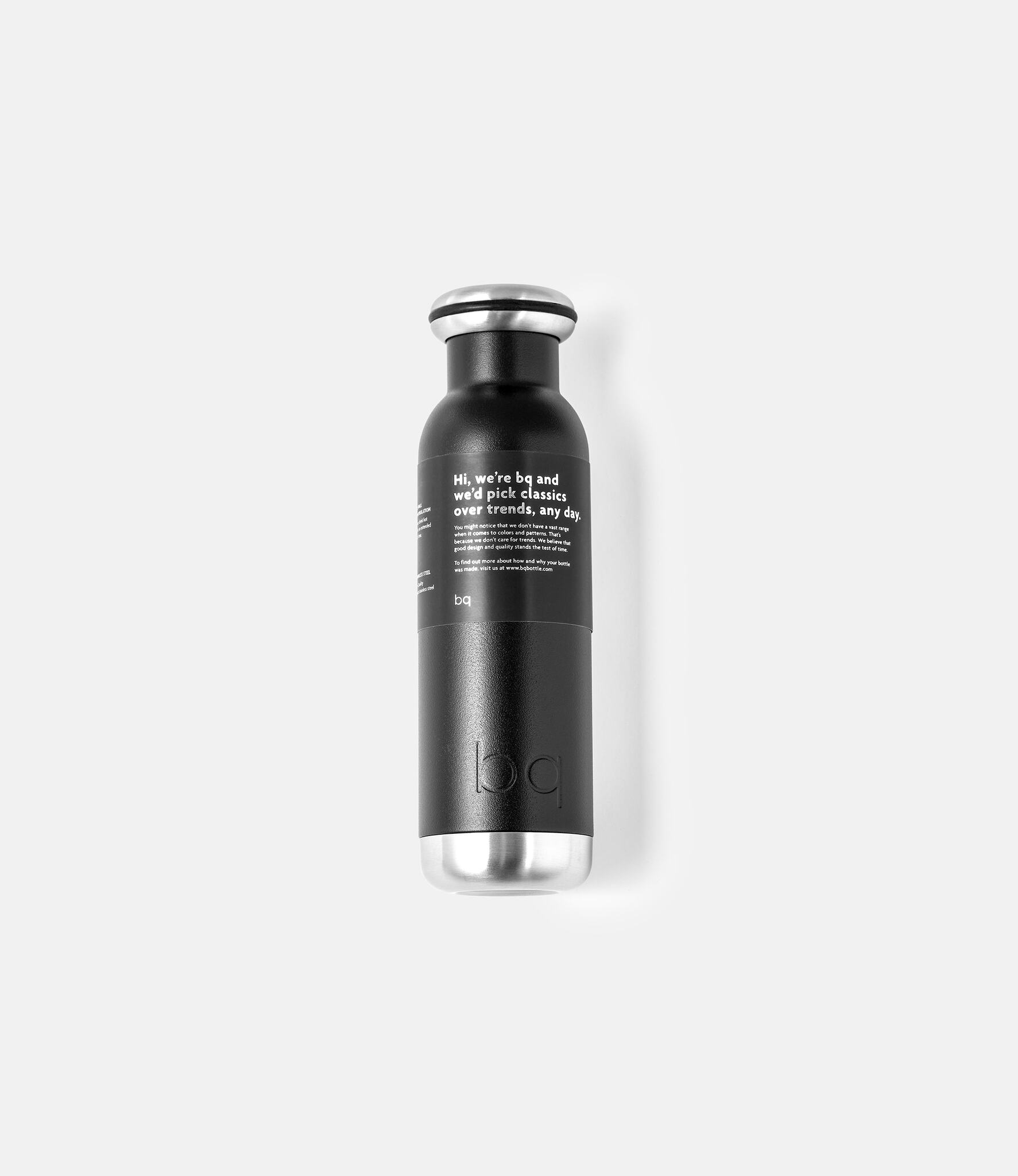 BQ Bottle Black — стальная термобутылка 450 мл