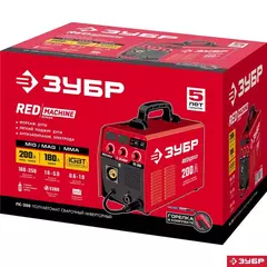 ЗУБР MIG-MAG / ММА, 200 А, RED MACHINE, сварочный полуавтомат инверторный (ПС-200)