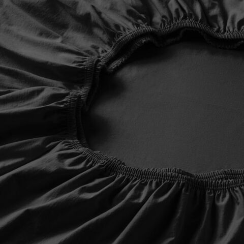 Простыня на резинке 150x200 Estella 900 schwarz черная