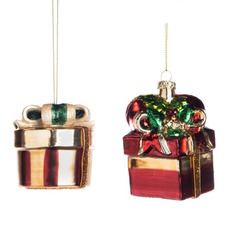 Подарочные коробочки 2шт 9см Goodwill красные