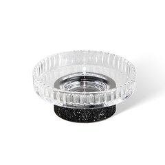 Decor Walther 0934360 Decor Walther Rocks STS Мыльница настольная, граненое стекло, с кристаллами Swarovski®, цвет: черный матовый фото