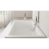 Salini 104813G Salini CASCATA KIT Встраиваемая ванна с прямоугольной чашей 1706х751х600 мм, донный клапан "Click-Clack" белый, сифон, ножки, S-Sense, белый глянцевый