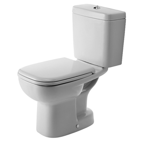 Duravit D-Code Унитаз моноблок 650х355 мм, с отдельным бачком (не вкл. бачок), включая крепление, слив в пол,цвет белый 21110100002