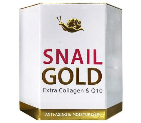 Крем для лица антивозрастной с муцином Улитки и Коллагеном Royal Thai Herb Snail Gold Extra Collagen & Q10, 50 мл.