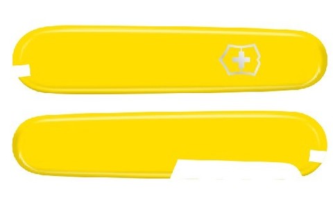 Набор накладок для ножа Victorinox 84 мм. со штопором (C.2608.3+C.2608.4) цвет жёлтый | Wenger-Victorinox.Ru