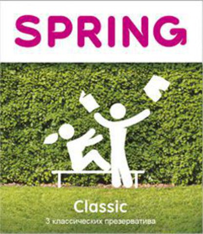 Классические презервативы SPRING CLASSIC - 3 шт. - SPRING SPRING CLASSIC №3