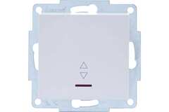 VESNA 742 0288 114 Выключатель проходной с подсветкой белый (механизм)