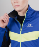 Утеплённый лыжный костюм Nordski Base Blue/Lime Patriot мужской