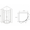 Abber Schwarzer Diamant AG01090 Душевой уголок, 90x90x195