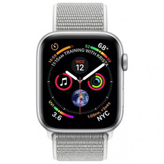 Смарт часы APPLE Watch Series 4 GPS 44mm Silver Aluminium Case with Seashell Sport Loop