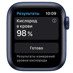 Смарт-часы Apple Watch S6 44mm Blue Aluminum Case with Deep Navy Sport Band (M00J3RU/A)